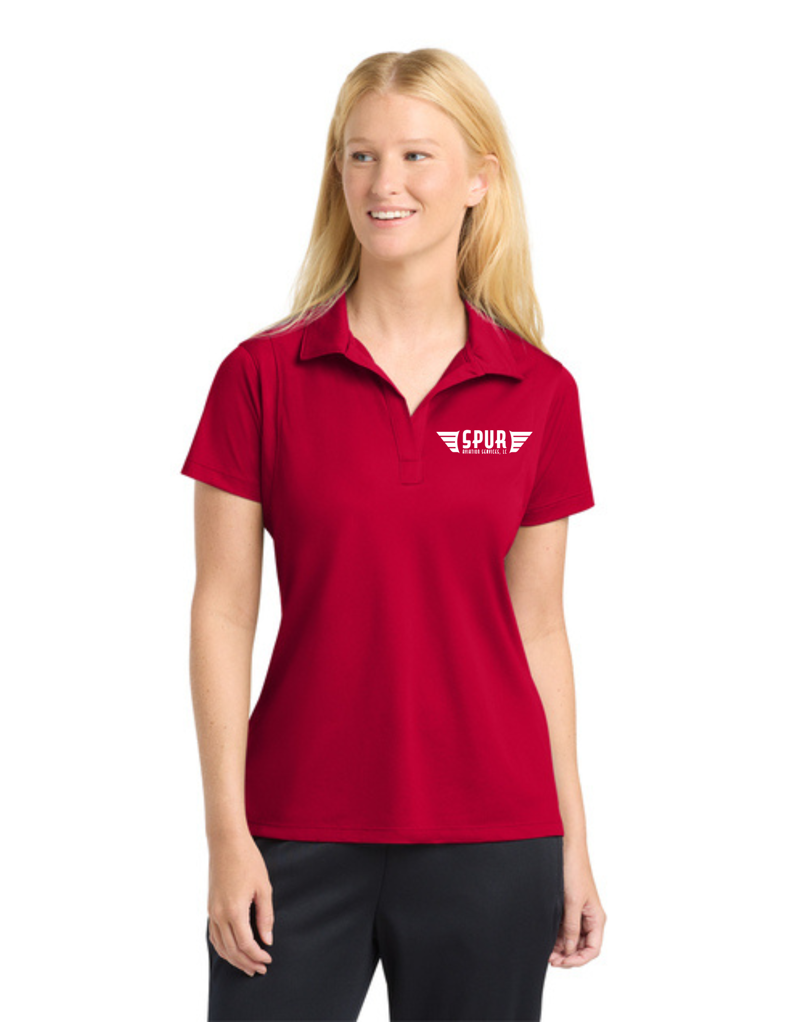 Sport-Tek® Women's Micropique Sport-Wick® Polo w/ Embroidery - DEEP RED