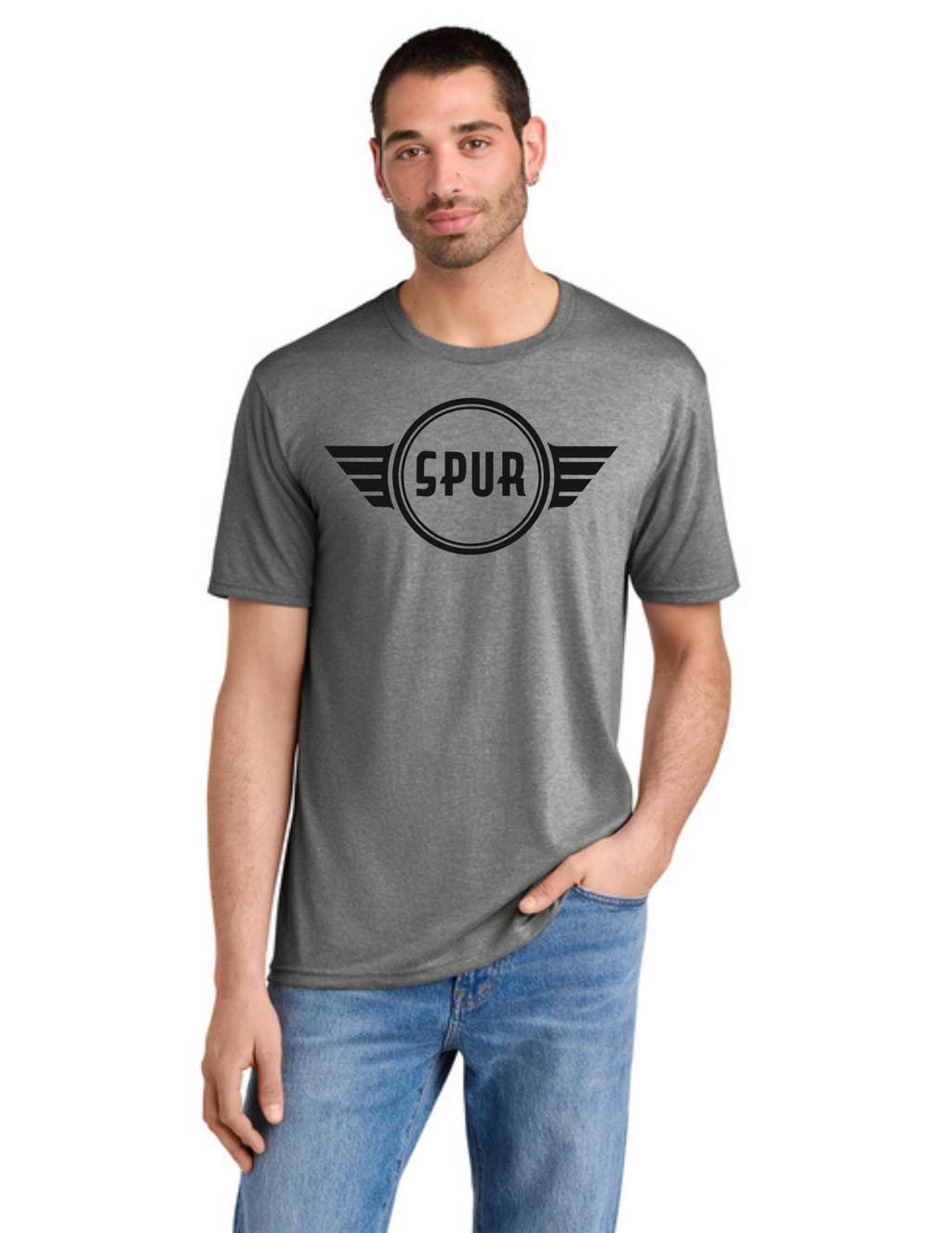 District® Perfect Tri® Tee w/ "3 PLANES" Back Logo - GREY FROST