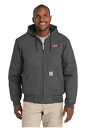 Carhartt® Quilted-Flannel-Lined Duck Active Jac w/ Embroidery - GRAVEL