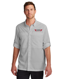 Port Authority® LONG SLEEVE UV Daybreak Shirt w/ Embroidery - GUSTY GREY