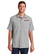Port Authority® Short Sleeve UV Daybreak Shirt w/ Embroidery - GUSTY GREY