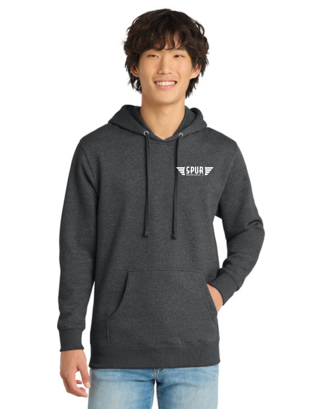 District® V.I.T.™ Fleece Hoodie - HEATHERED CHARCOAL