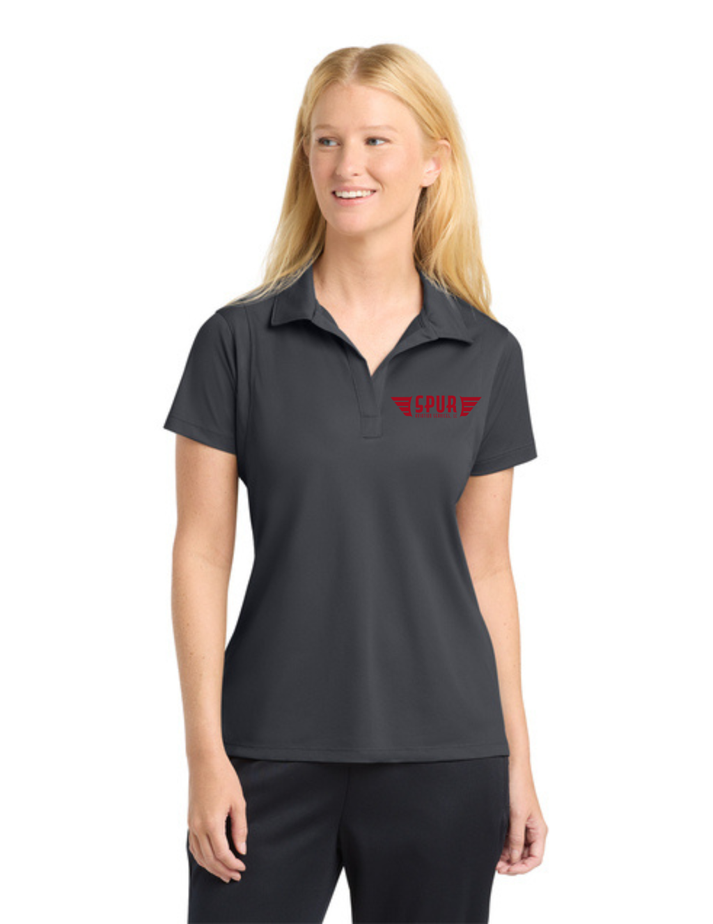 Sport-Tek® Women's Micropique Sport-Wick® Polo w/ Embroidery - IRON GREY