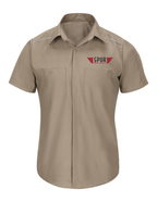 Men's Short Sleeve Pro Airflow Work Shirt w/ Embroidery - KHAKI