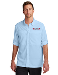 Port Authority® LONG SLEEVE UV Daybreak Shirt w/ Embroidery - LIGHT BLUE