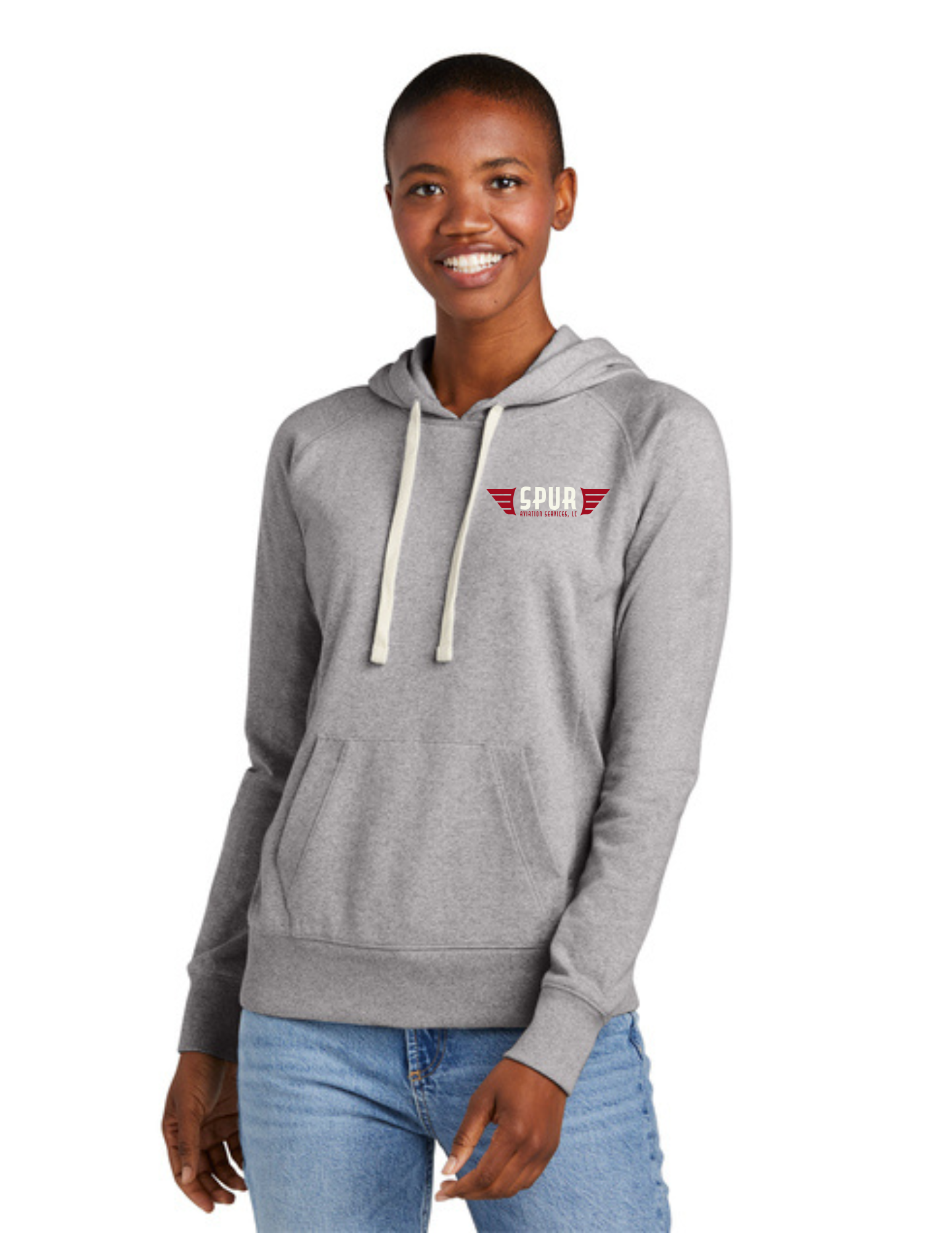 District® Women’s Re-Fleece™ Hoodie - LIGHT HEATHER GREY