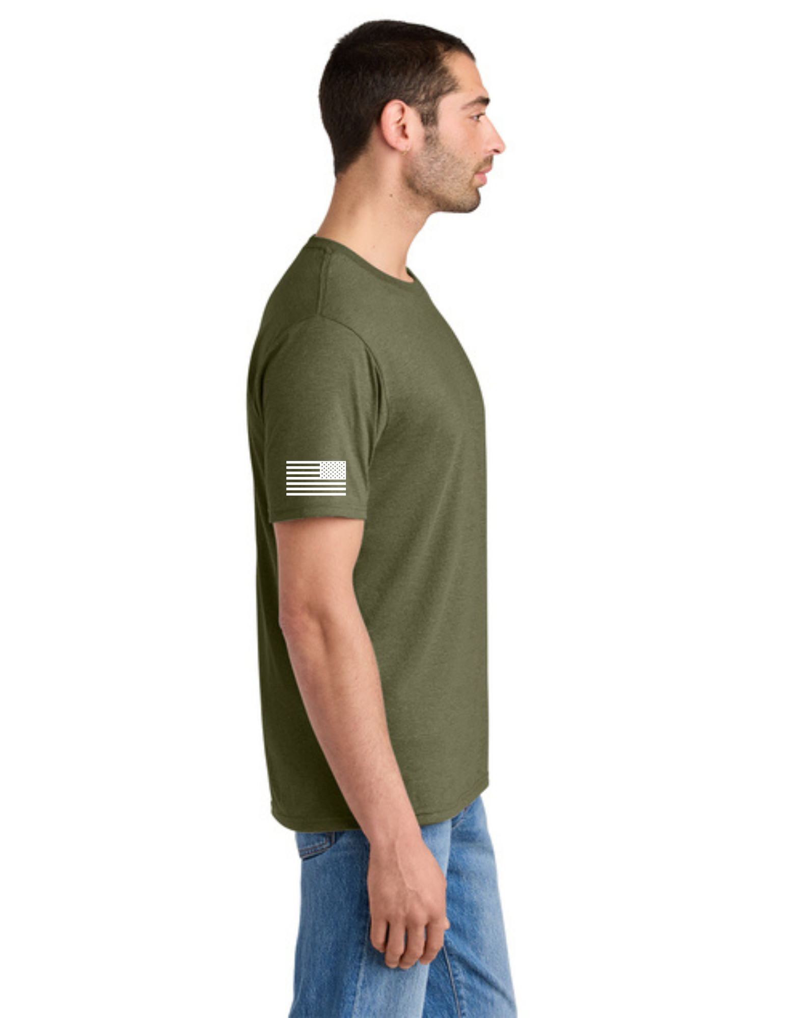 District® Perfect Tri® Tee (MILITARY FROST) - "NO RIGHT TURNS" BACK LOGO