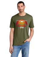 District® Perfect Tri® Tee w/ "3 PLANES" Back Logo - MILITARY GREEN FROST