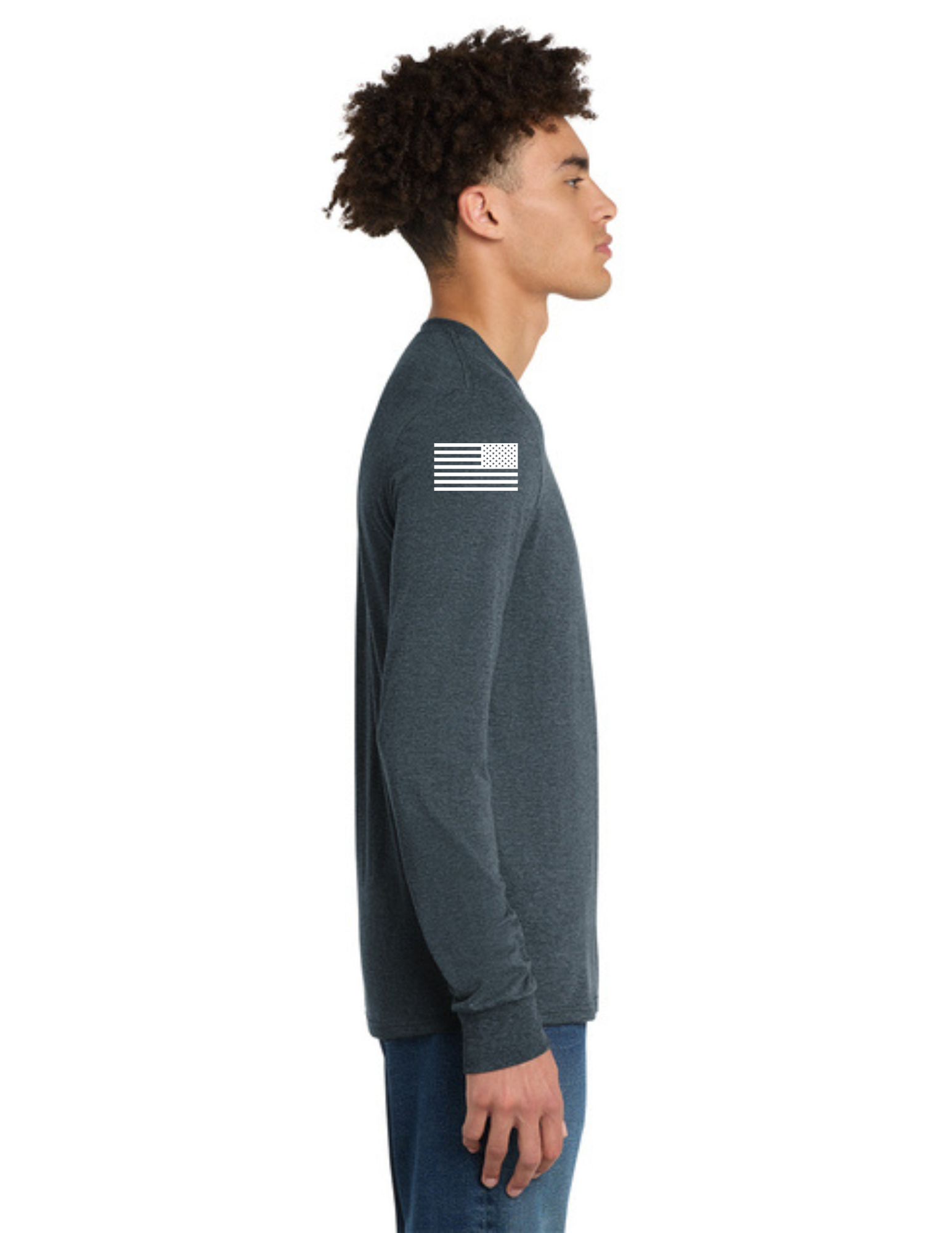 District® Perfect Tri® Long Sleeve Tee - NAVY FROST