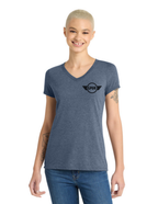 District® Women’s Perfect Tri® V-Neck Tee - NAVY FROST
