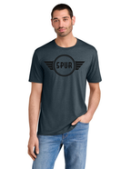 District® Perfect Tri® Tee w/ "RIGHT TURNS ONLY" Back Logo - NAVY FROST