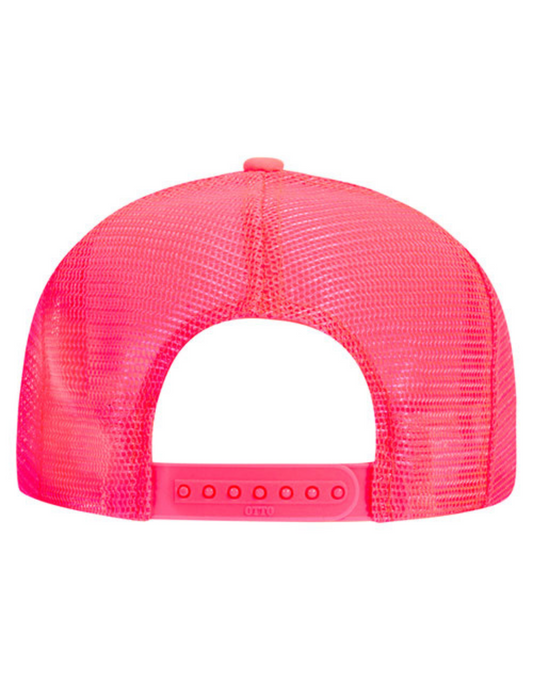 "KEEP CANYON COUNTY QUEER" Foam Trucker Hat w/ Embroidery (NEON PINK)