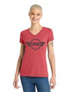 District® Women’s Perfect Tri® V-Neck Tee - RED FROST