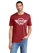 District® Perfect Tri® Tee w/ "RIGHT TURNS ONLY" Back Logo - RED FROST
