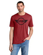 District® Perfect Tri® Tee w/ "RIGHT TURNS ONLY" Back Logo - RED FROST