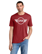 District® Perfect Tri® Tee w/ "RIGHT TURNS ONLY" Back Logo - RED FROST