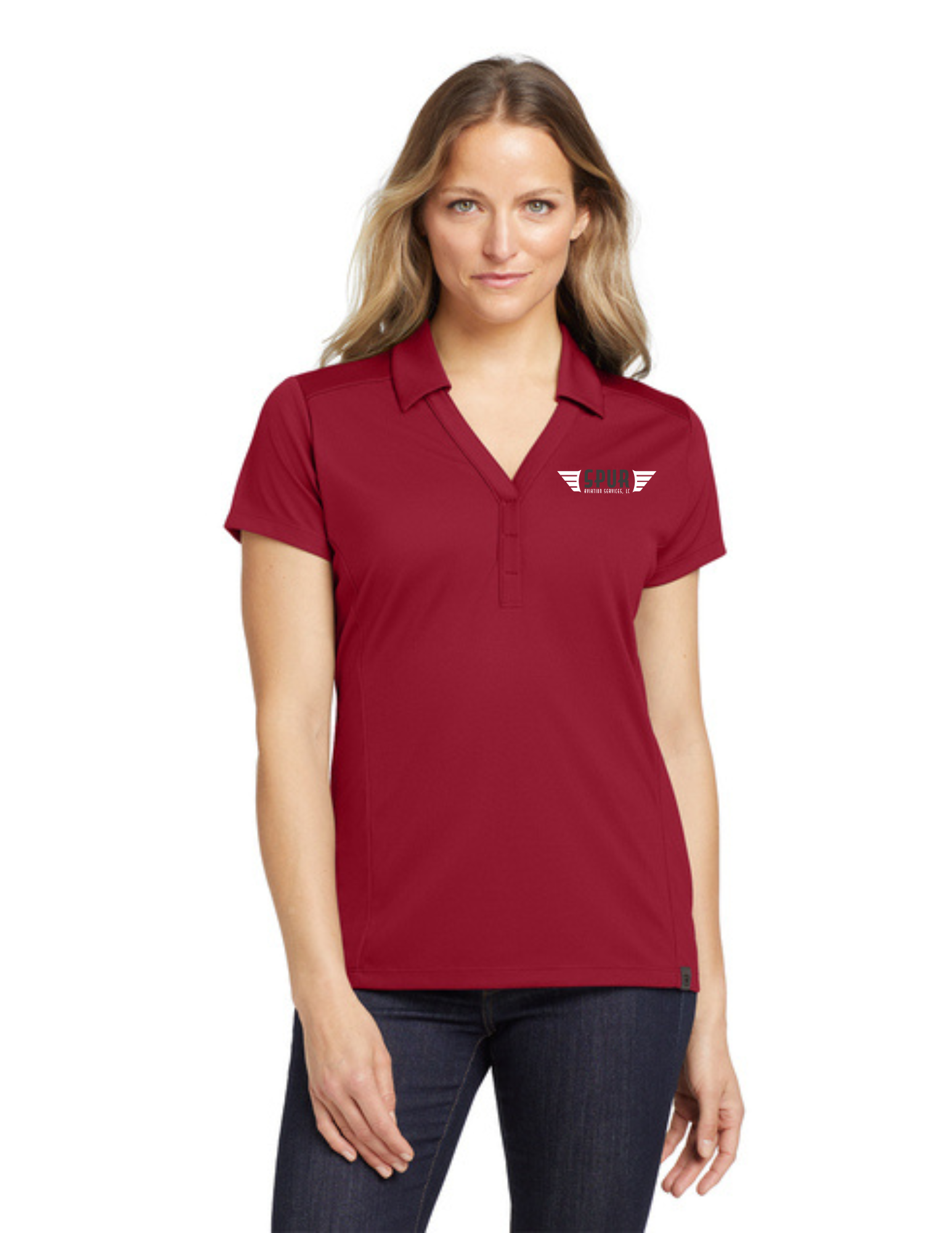 OGIO® Women's Framework Polo w/ Embroidery - SIGNAL RED