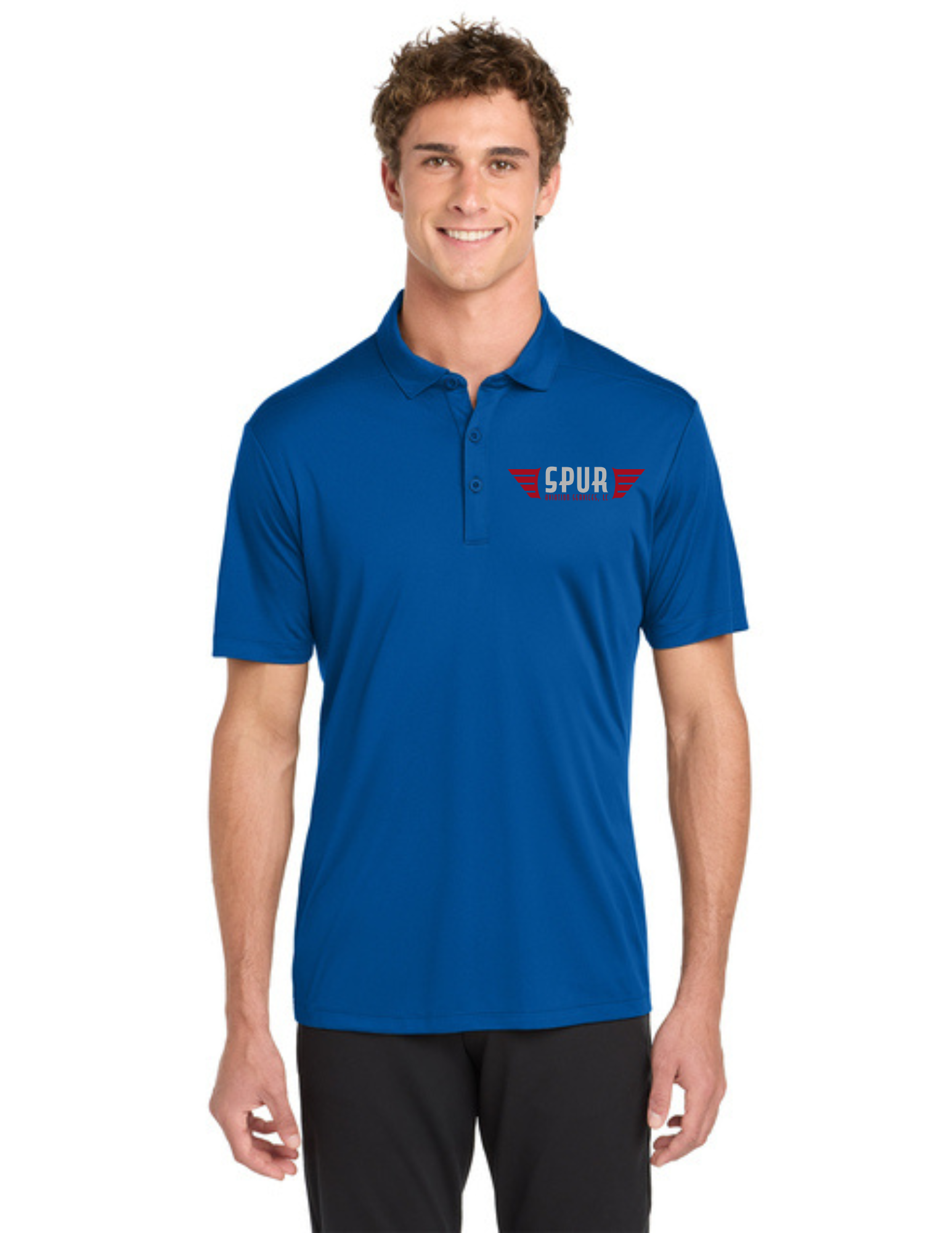 Sport-Tek® Posi-UV® Pro Polo w/ Embroidery - TRUE ROYAL