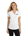 Port Authority® Women's Dry Zone® Grid Polo w/ Embroidery - WHITE
