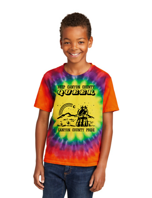 COWBOY - YOUTH Short Sleeve Shirt (RAINBOW)